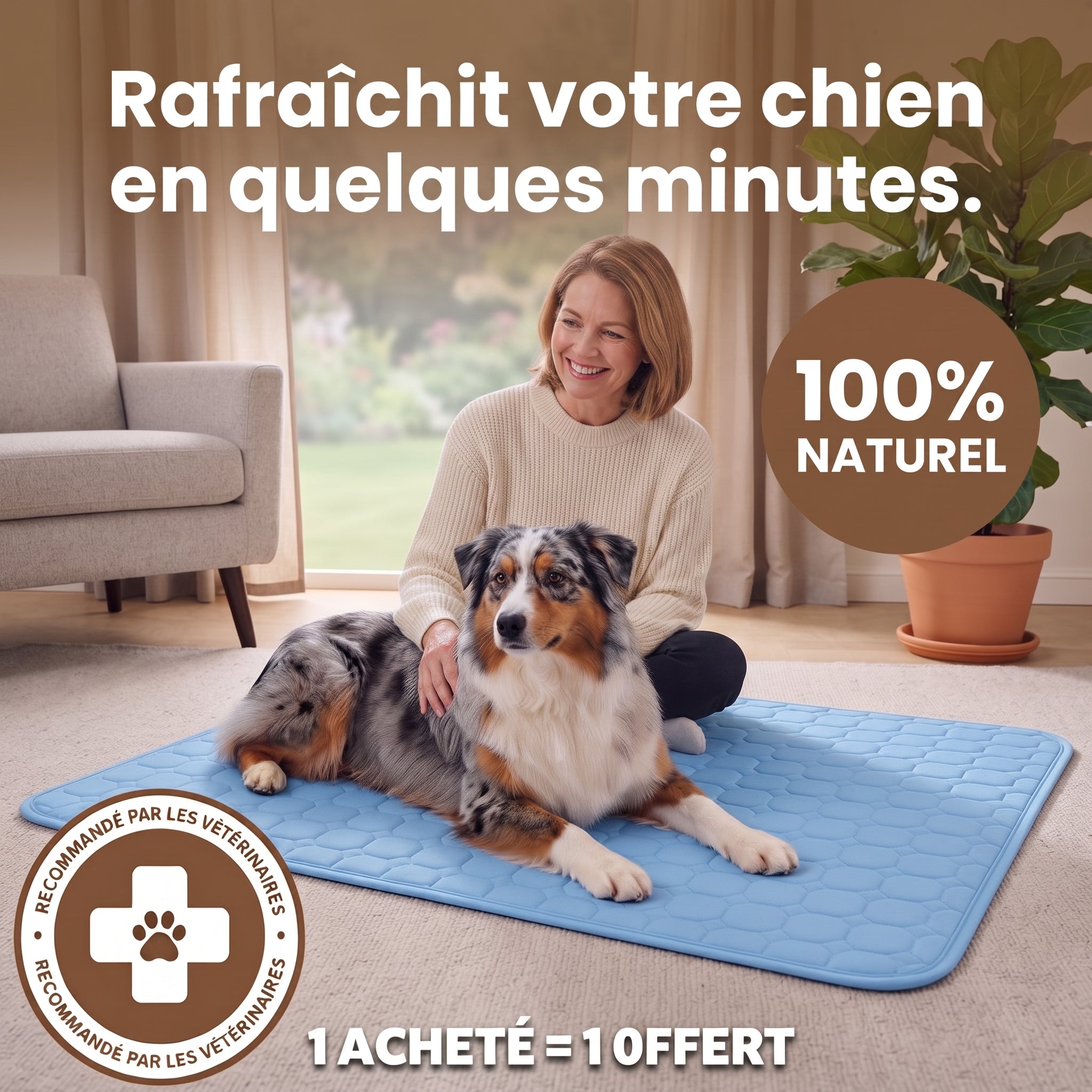 Tapis Rafraîchissant pour chien PlattyPaws