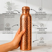 Gourde en Cuivre – MyPlera™ | L’Eau Purifiée Naturellement, Sans Plastique