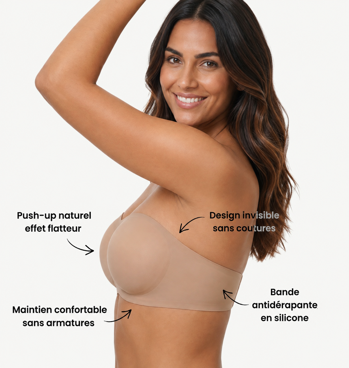 PerlaSculpt™-Soutien-gorge invisible sans bretelles